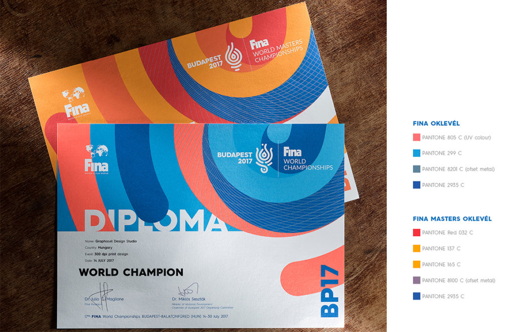 Graphasel Design Studio - 17. FINA World Championships, Budapest 2017 – arculat - Arculat Csomagolás Print Termék tervezés Graphasel Design Studio - 17. FINA World Championships, Budapest 2017 – arculat - Arculat Csomagolás Print Termék tervezés