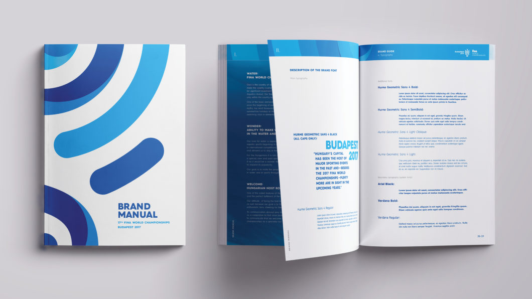 Graphasel Design Studio - 17. FINA World Championships, Budapest 2017 – arculat - Arculat Csomagolás Print Termék tervezés Graphasel Design Studio - 17. FINA World Championships, Budapest 2017 – arculat - Arculat Csomagolás Print Termék tervezés