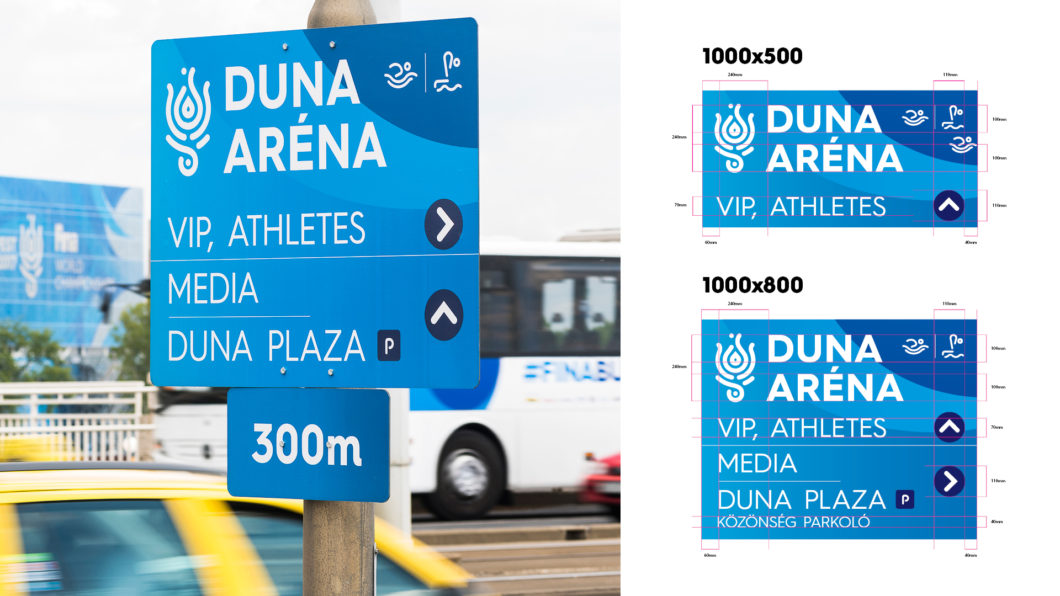 Graphasel Design Studio - 17. FINA World Championships és Duna Aréna – Navigációs rendszer - Arculat Enteriőr Navigáció Print Graphasel Design Studio - 17. FINA World Championships és Duna Aréna – Navigációs rendszer - Arculat Enteriőr Navigáció Print
