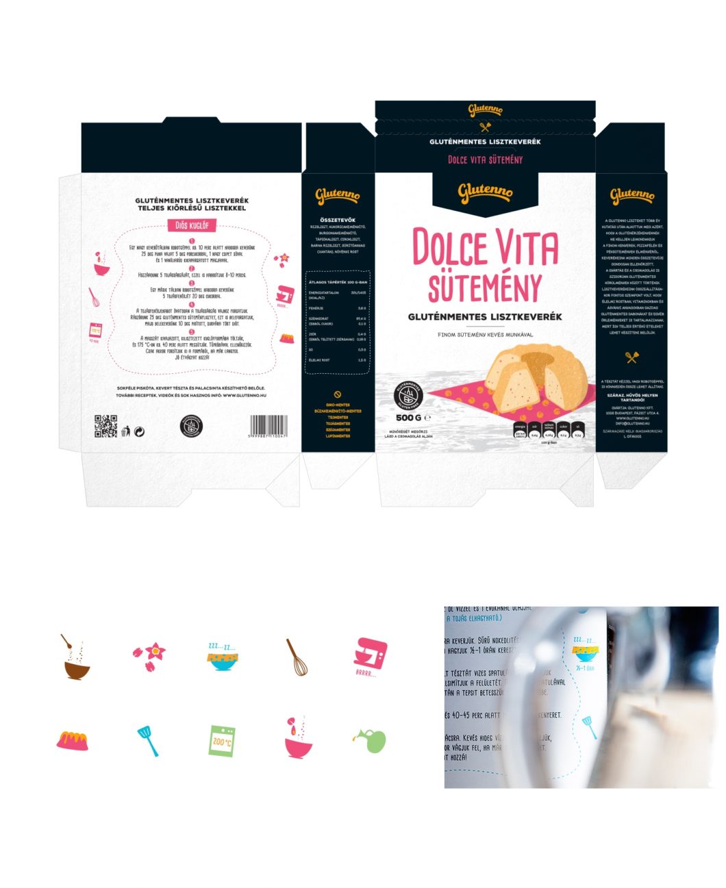 Graphasel Design Studio - Glutenno csomagolás - Arculat Csomagolás Graphasel Design Studio - Glutenno csomagolás - Arculat Csomagolás