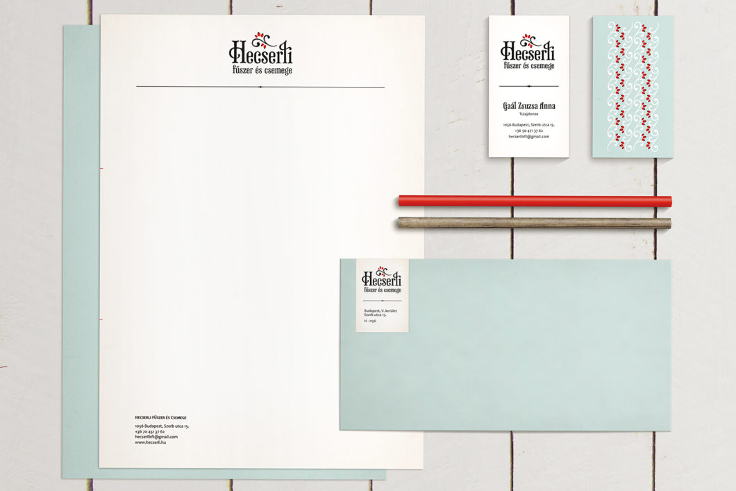 Graphasel Design Studio - Hecserli Biofűszer és Csemege - Arculat Print Graphasel Design Studio - Hecserli Biofűszer és Csemege - Arculat Print