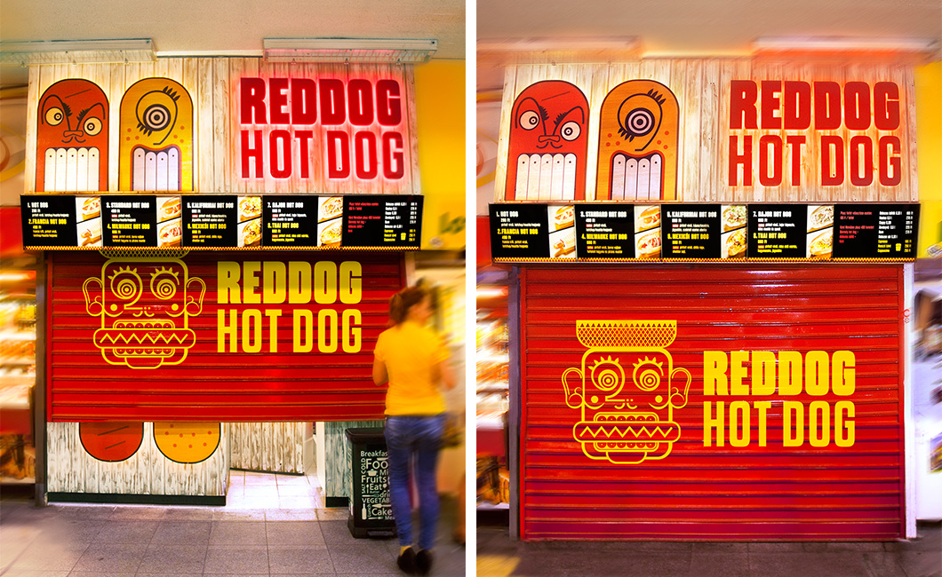 Graphasel Design Studio - Reddog Hot Dog - Arculat Csomagolás Print Graphasel Design Studio - Reddog Hot Dog - Arculat Csomagolás Print