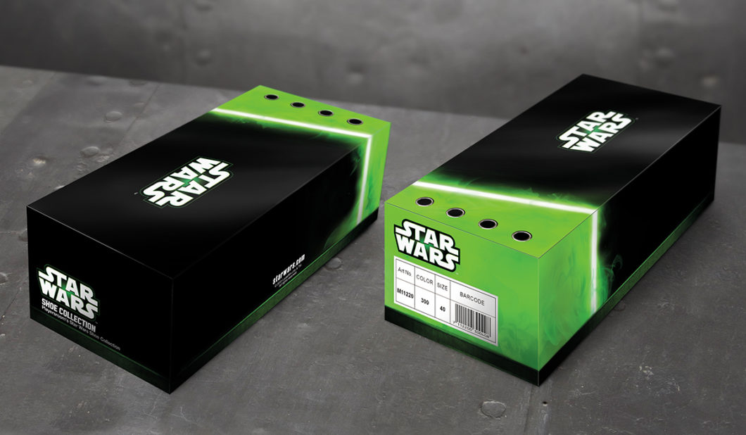 Graphasel Design Studio - Star Wars cipő kollekció - Arculat Csomagolás Print Termék tervezés Graphasel Design Studio - Star Wars cipő kollekció - Arculat Csomagolás Print Termék tervezés