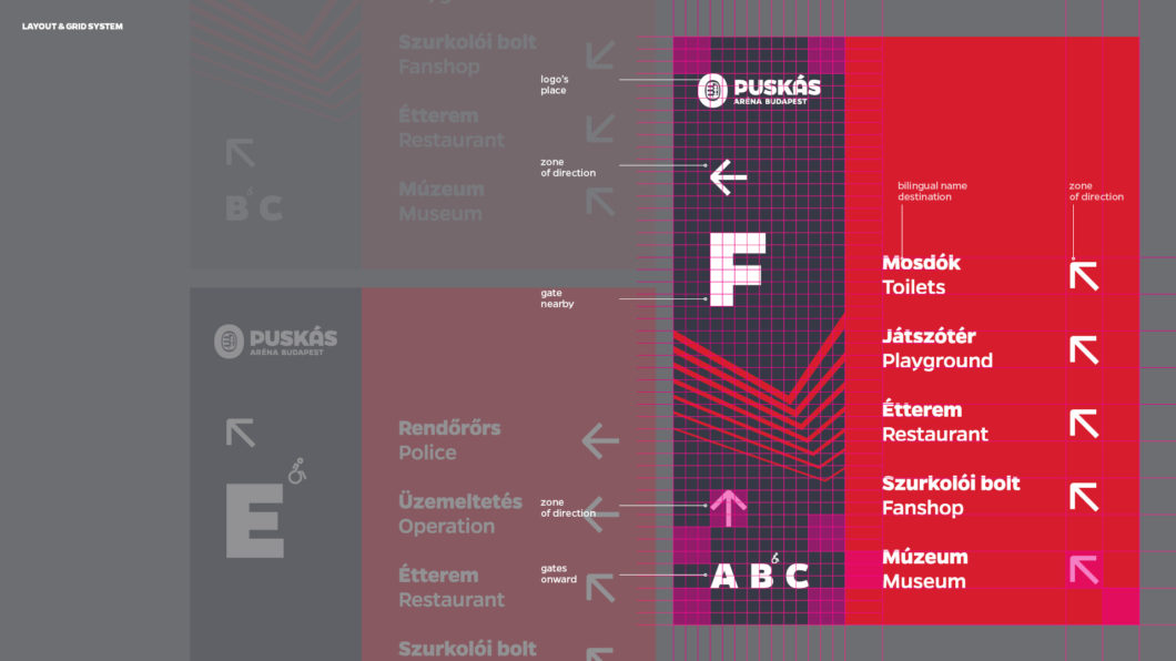 Graphasel Design Studio - Látogatóirányítás a Puskás Arénában - Enteriőr Navigáció Graphasel Design Studio - Látogatóirányítás a Puskás Arénában - Enteriőr Navigáció